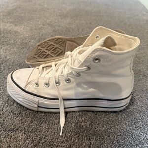 Converse White High-Top Sneakers